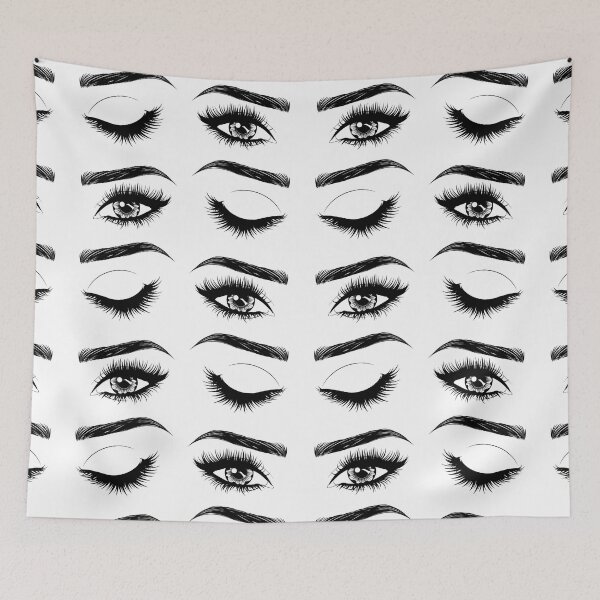 Item preview, Eyes with long eyelashes and brows  designed and sold by AnnArtshock.