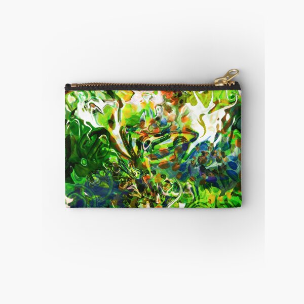 Item preview, dominant green fluid abstract elements designed and sold by BBS ART.