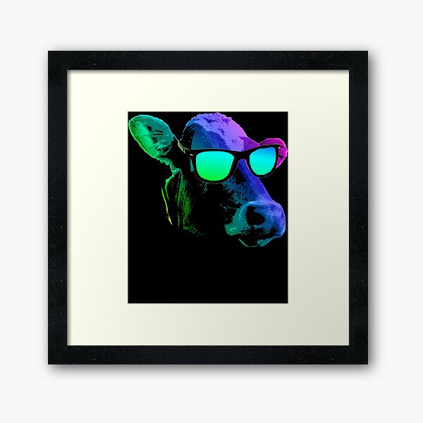 Cool Cow Wall Art Redbubble - stylish cow print shades roblox