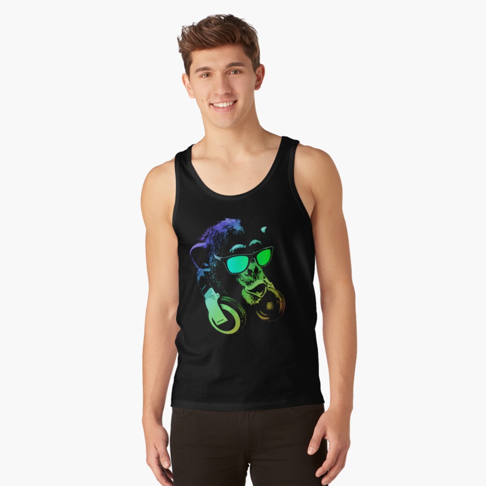 Discover Music Monkey - Funny And Cool Animal DJ Tank Top
