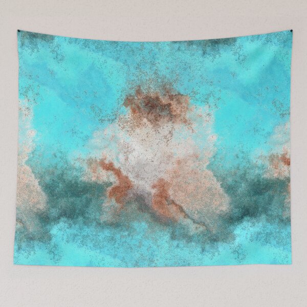 Item preview, Royal blue marble abstraction designed and sold by Kolinnaprint.