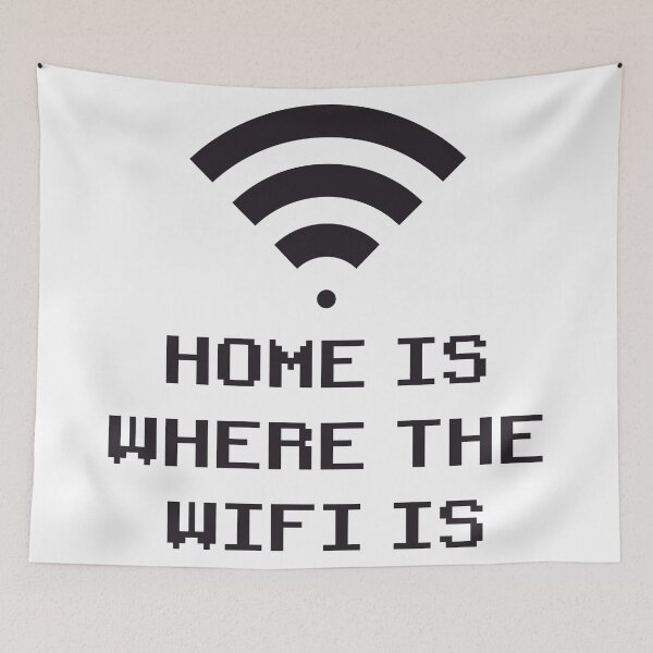 Item preview, HOME IS WHERE THE WIFI IS designed and sold by alessiom.
