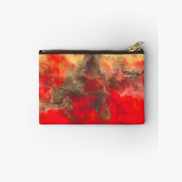 Item preview, Red yellow grey marble abstraction designed and sold by Kolinnaprint.