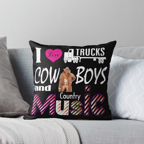 Item preview, i love trucks cowboys and country music designed and sold by creativecm.