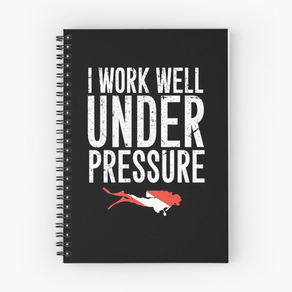 Item preview, I work well under pressure - Scuba diving designed and sold by Captain Mood.