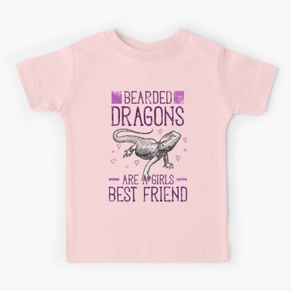 Bearded Dragons Are A Girls Best Friend - Cute Meme Kids T-Shirt