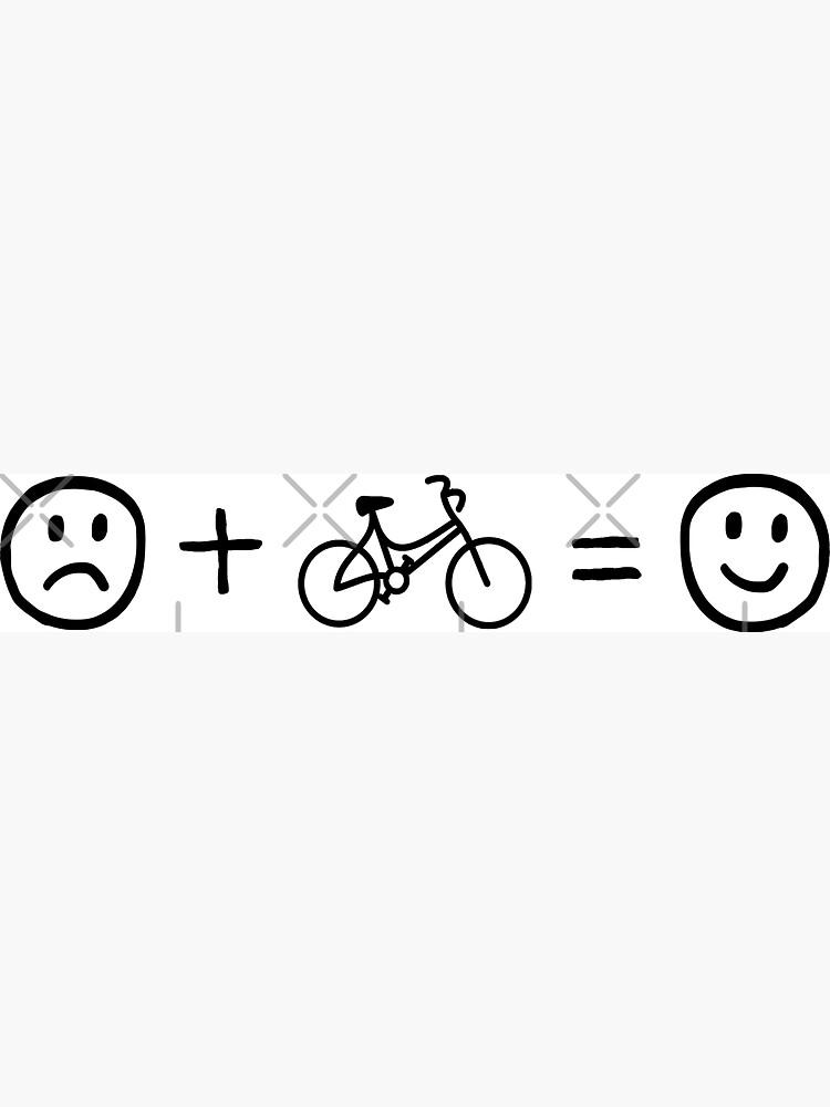 Thumbnail 3 of 3, Magnet, Cycling Makes You Happy designed and sold by esskay.