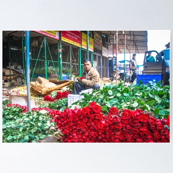 Item preview, Flower Market, New Delhi, India designed and sold by Neha  Gupta.
