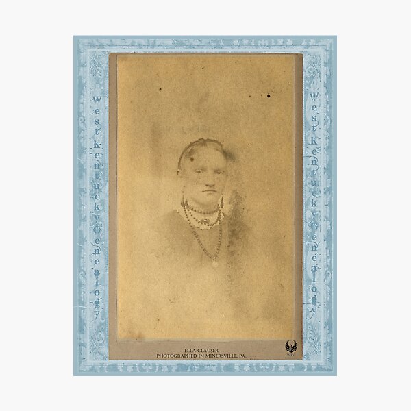 Item preview, ELLA CLAUSER designed and sold by West Kentucky Genealogy.
