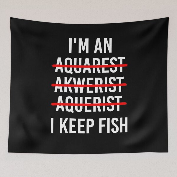 Item preview, Aquarist aquarium owner Wortwitz gift designed and sold by BornDesign.