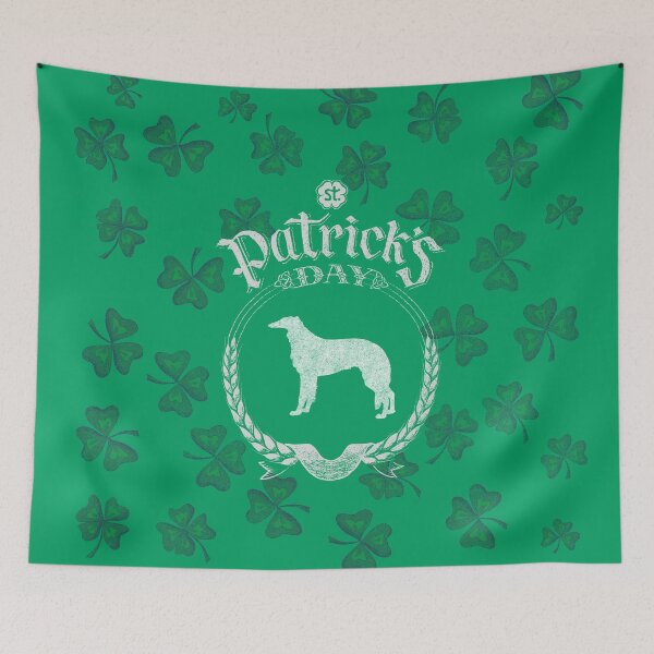 Item preview, St. Patrick's Day Borzoi Funny Gifts for Dog Lovers designed and sold by artworkbyrihen.