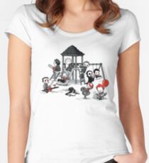 Horrorpark Tailliertes Rundhals-Shirt