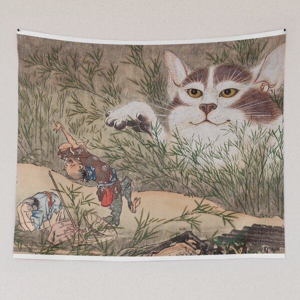 Item preview, Yokai Bakeneko by Kawanabe Kyosai designed and sold by topower.