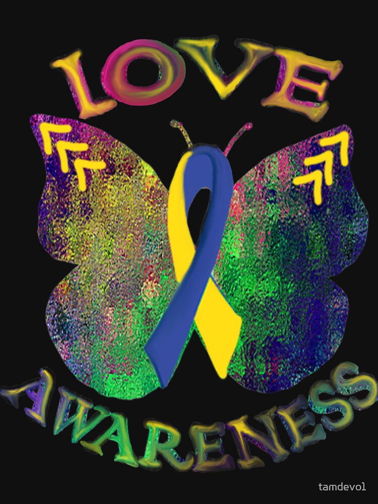 "Down Syndrome Ribbon Awareness Support Lucky 3 Arrows ...