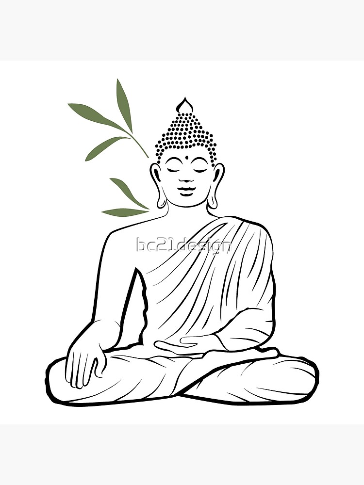 Abstract balancing stone yoga illustration buddha buddhism