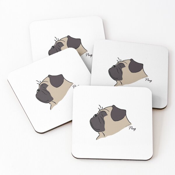 Item preview, Pug silhouette designed and sold by LivHana.