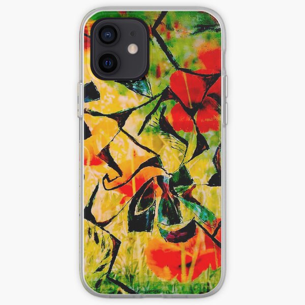 flowery abstract meadow iPhone Soft Case