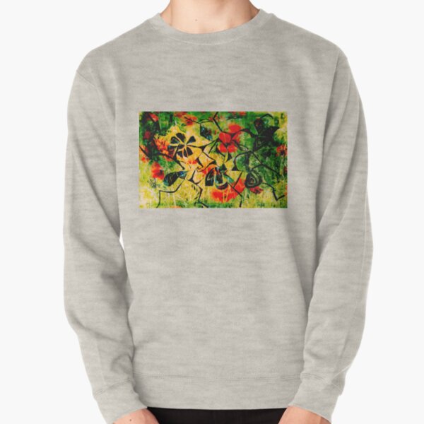 flowery abstract meadow Pullover Sweatshirt