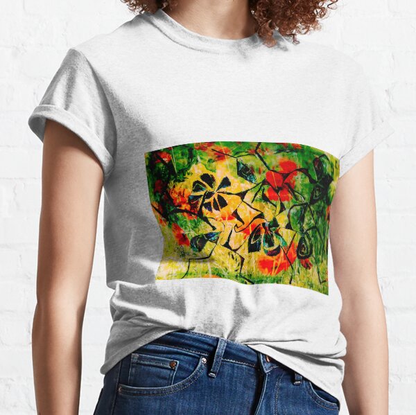 flowery abstract meadow Classic T-Shirt