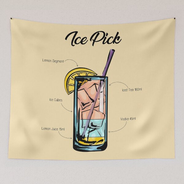 Item preview, Ice Pick Cocktail Recipe designed and sold by HuckleberryArts.