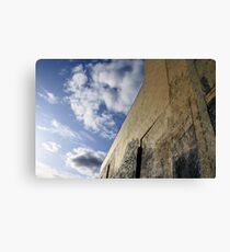 Wall with Unfinished Mural Canvas Print