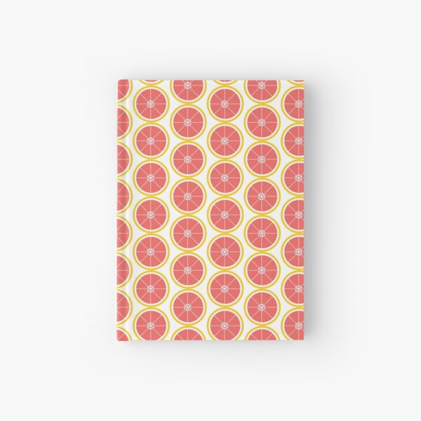 Grapefruit Slice Pink Yellow Hardcover Journal