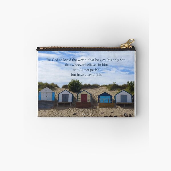 Item preview, John 3 : 16 Eternal Life - Beach Huts designed and sold by Anna Myerscough.