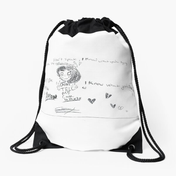Don't Speak by No Doubt lyric art Drawstring Bag