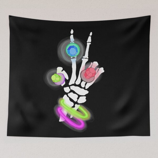 Item preview, peace out skeleton designed and sold by mckennakeegan.