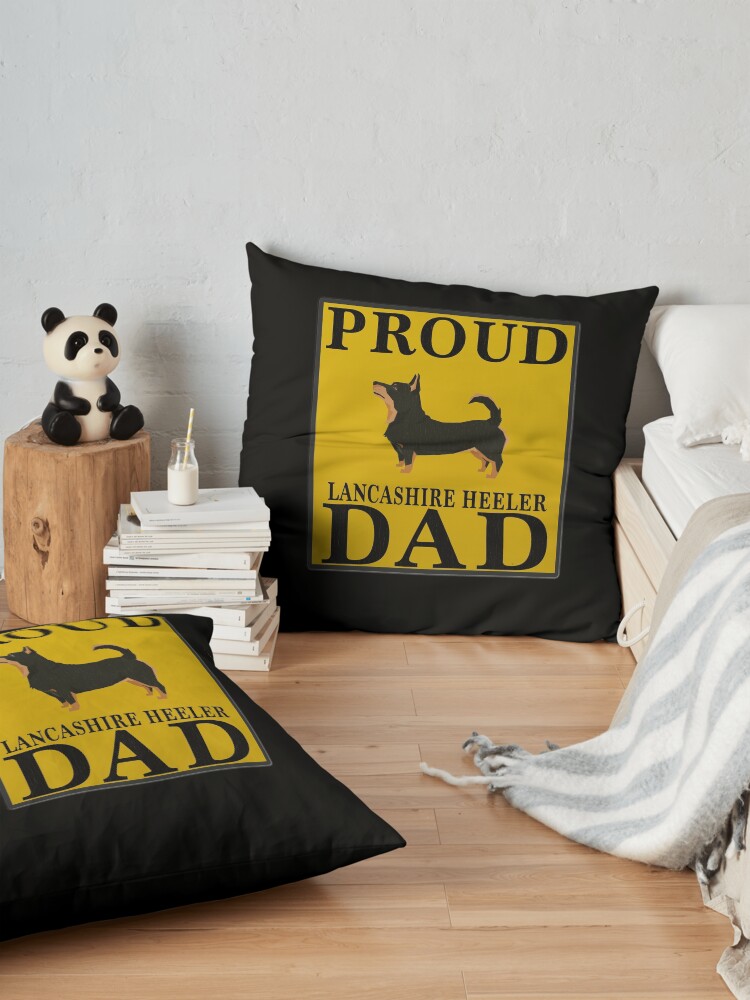 Alternate view of Proud Lancashire Heeler Dad - Lancashire Heeler Floor Pillow