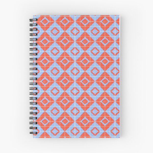 Item preview, Blue Red Tile Pattern designed and sold by elledeegee.