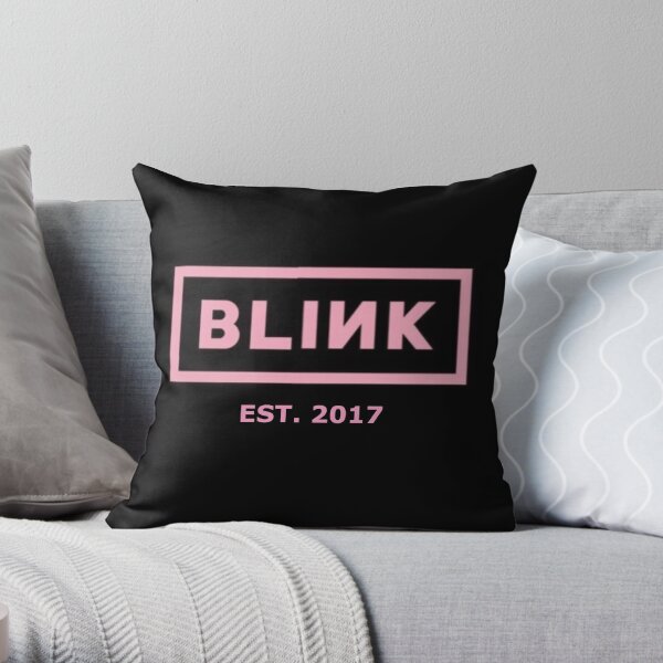 Blackpink x Blink Established 2017 Throw Pillow