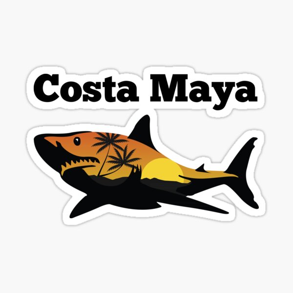 Artikel-Vorschau von Costa Maya Mexico Hai, designt und verkauft von RBBeachDesigns.