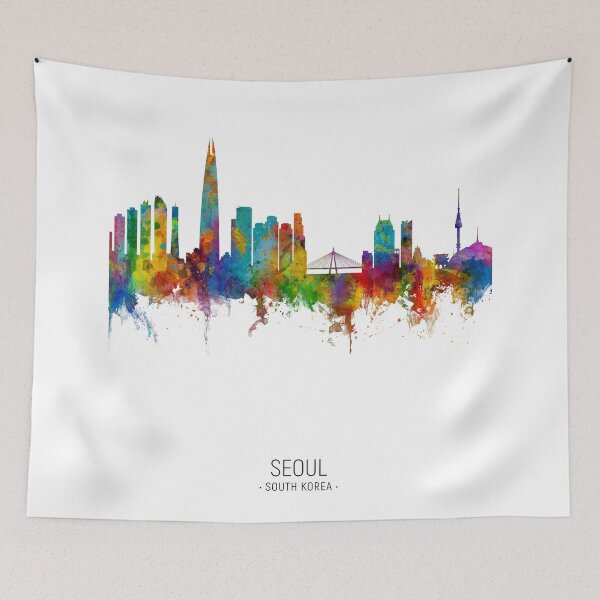 Item preview, Seoul Skyline South Korea designed and sold by ArtPrints.