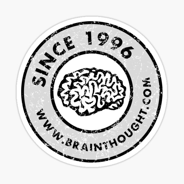 Brain Thought Since 1996 Donut Sticker