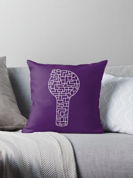 Artikel-Vorschau von Geometrische BTS Army Bomb - Abstract Mosaic Lightstick - Weiß auf Schwarz / Lila, designt und verkauft von bosscheoreom.