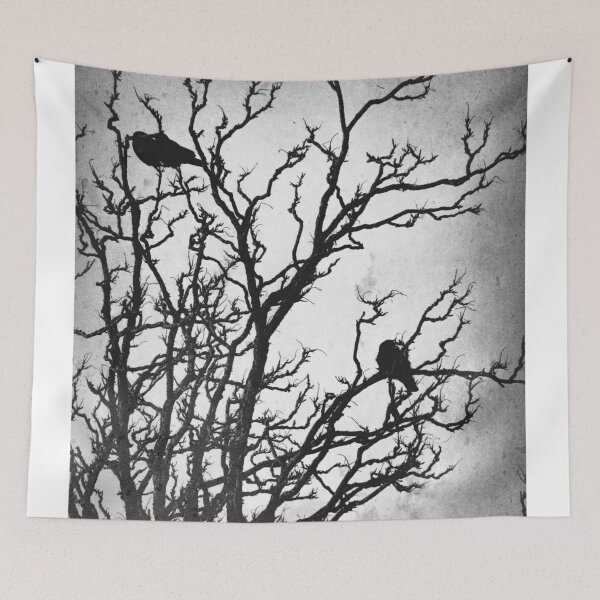 Item preview, Rustic Crows Black Birds Tree Modern Cottage Chic Art A465B designed and sold by byNicol.