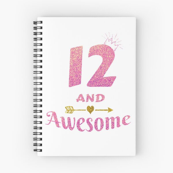 Item preview, 12th Birthday TShirt for Teen Girl, 12 and Awesome Girls Tee designed and sold by Grabitees.