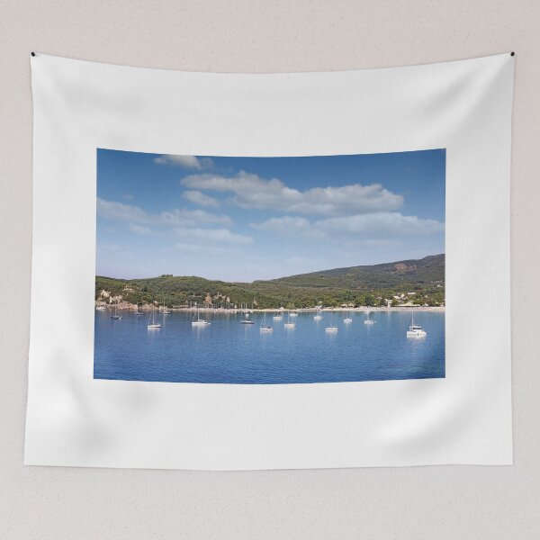 Item preview, Valtos beach and green hills Parga Greece summer season landscape  designed and sold by goceris.