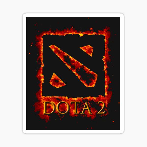 Dota 2 Logo Stickers Redbubble