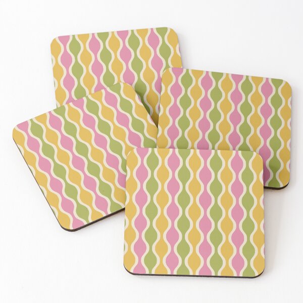 Item preview, Ogee Pattern 429 Pink Yellow and Green designed and sold by tonymagnerart.