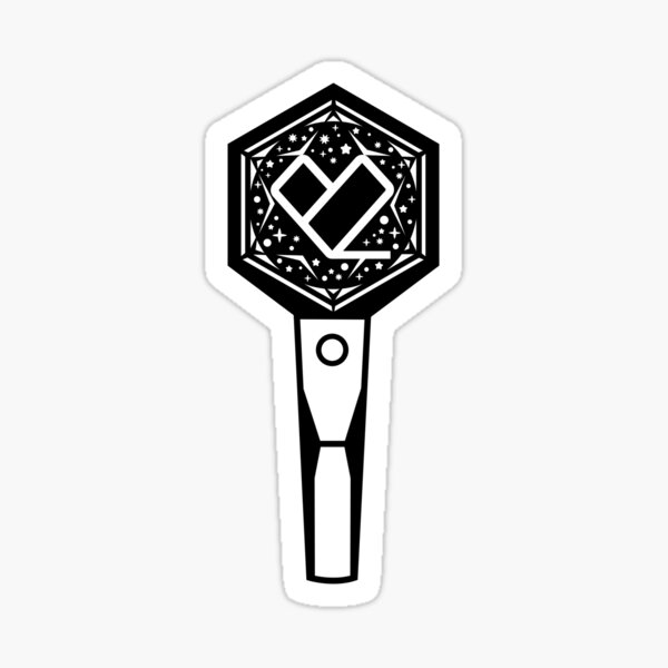 2pm Galaxy Lightstick Sticker By Bosscheoreom Redbubble