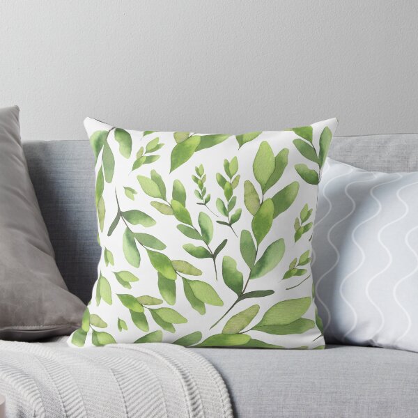 Item preview, Abstract watercolor eucalyptus background designed and sold by MariaMirnaya.