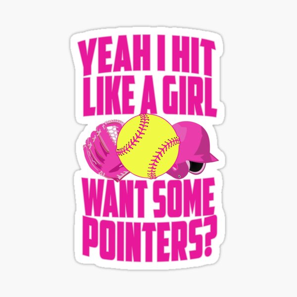 "Yeah I Hit Like A Girl" Sticker by SpoofTastic Redbubble
