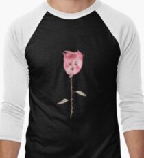 Traurige Blume Baseballshirt für Männer