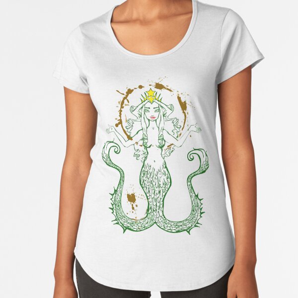 Coffee FAN ART Camiseta premium de cuello ancho
