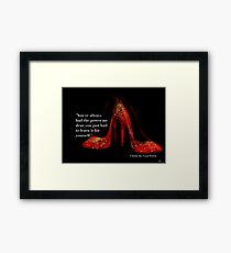 Ruby Red Slippers Framed Print