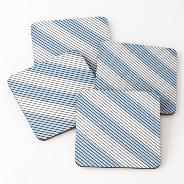 Item preview, Blue and White Lines Illustration designed and sold by hatimelhag.