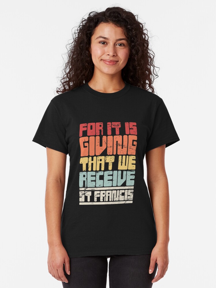 st francis of assisi t shirt