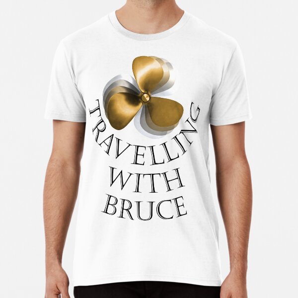 Travelling with Bruce Propeller Logo Premium T-Shirt
